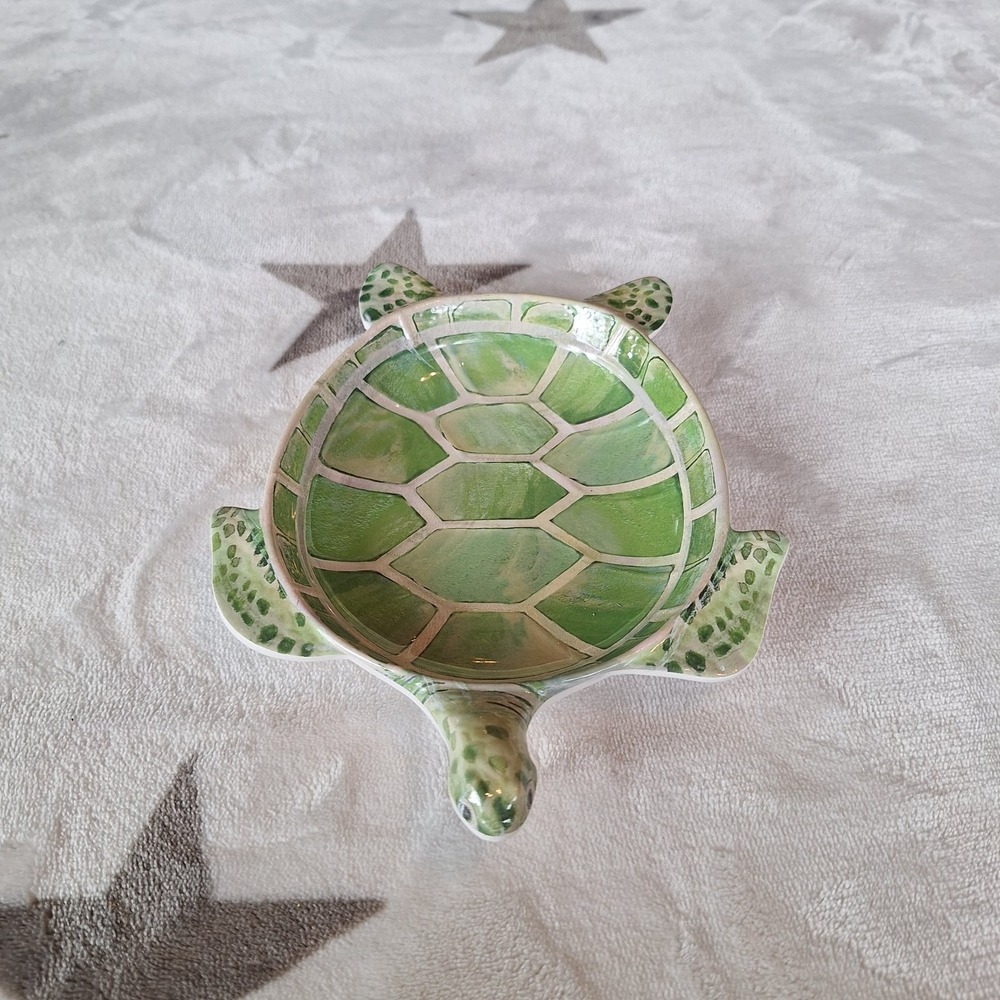 Cynthia Coulter Home Designs Sea Turtle 7" Melamine Tray Ring Holder Dish
